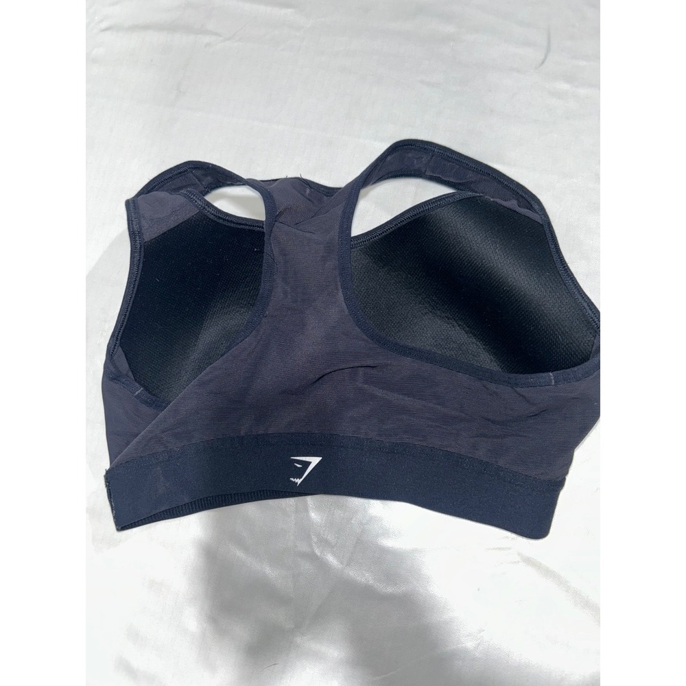 Gymshark Black Racerback Molded Cup Sports Bra Mesh Training Top Womens Small